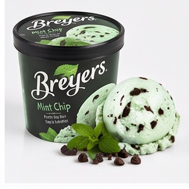Breyers Mint Chocolate Chip Ice Cream
